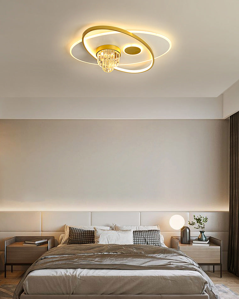 Diff Oval Crystal Ceiling Light-DF1072