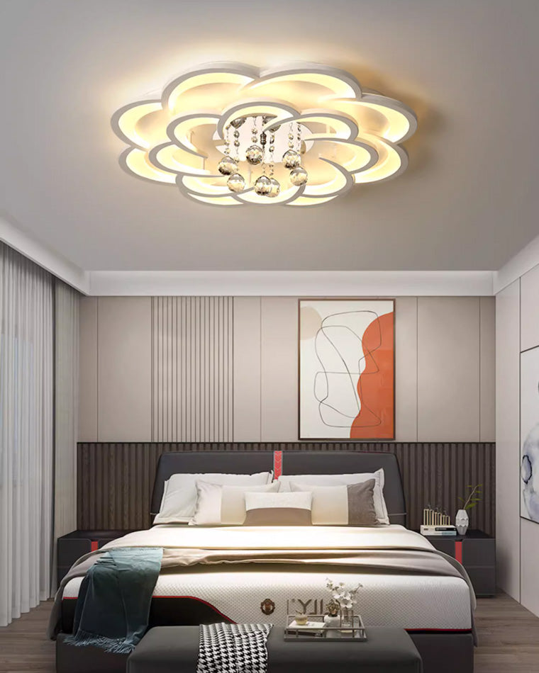 Diff Big Flower Crystal Ceiling Light-DF1078
