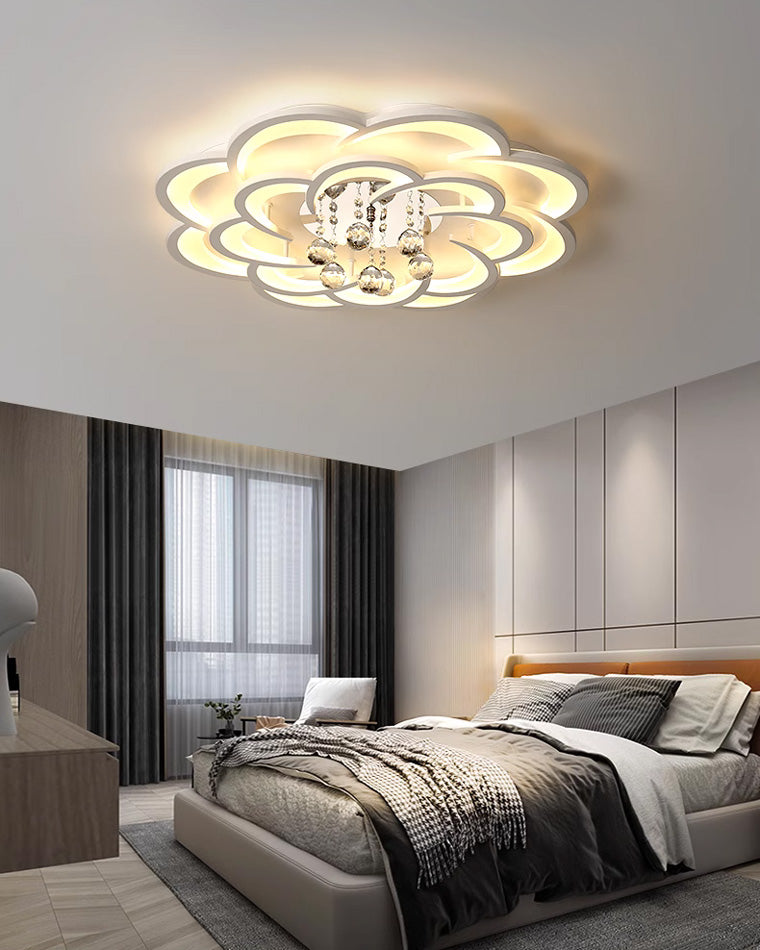 Diff Big Flower Crystal Ceiling Light-DF1078