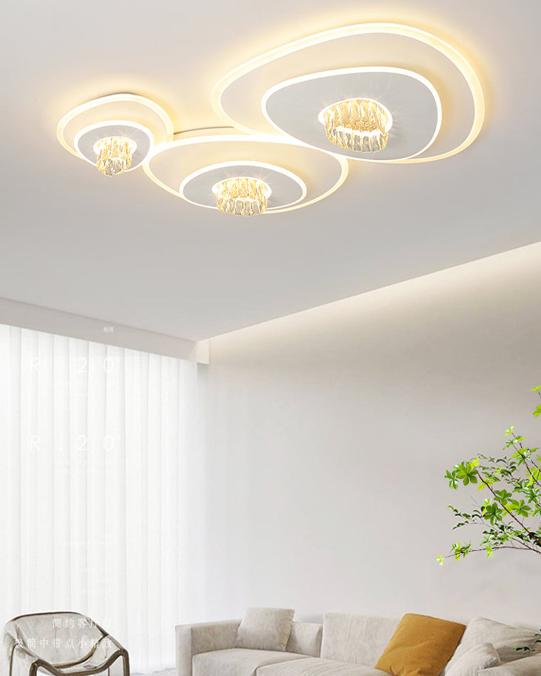 Diff Low Profile Crystal Ceiling Light-DF1092