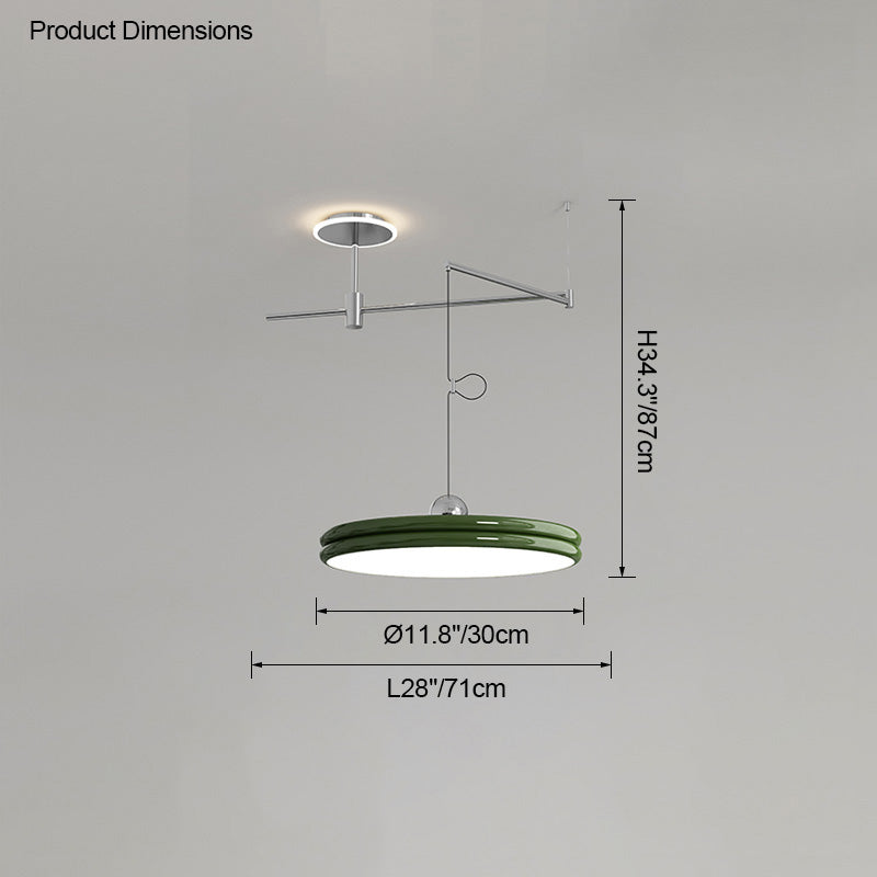 Diff Disc Offset Pendant Light-DF2251