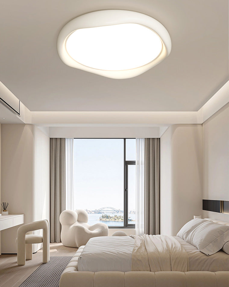 Diff White Wavy Round Ceiling Light-DF1109