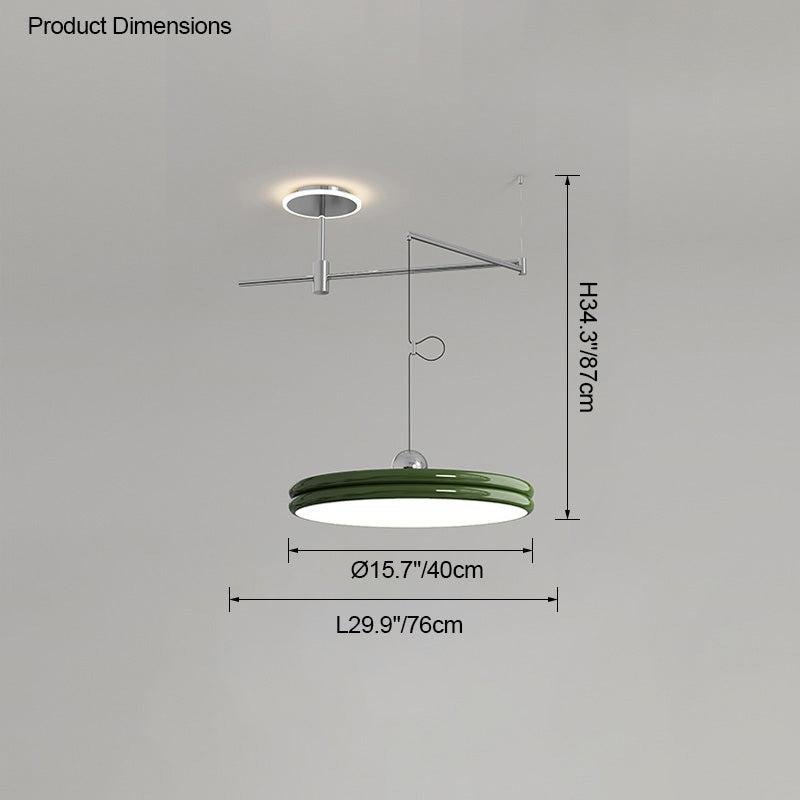Diff Disc Offset Pendant Light-DF2251