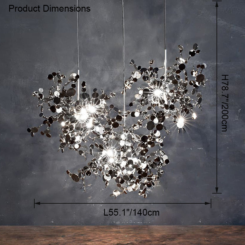 Diff Argent/Gold Cloud Multi Pendant Chandelier-DF2042