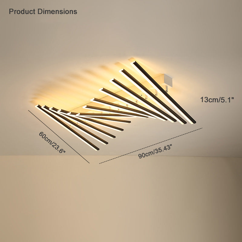 Diff Dimmable Custom Square Bar Ceiling Light with Remote-DF1106