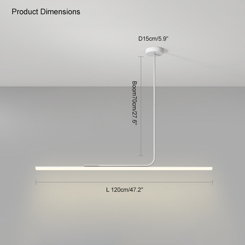Diff Off Center Tube Linear Pendant Light-DF2029