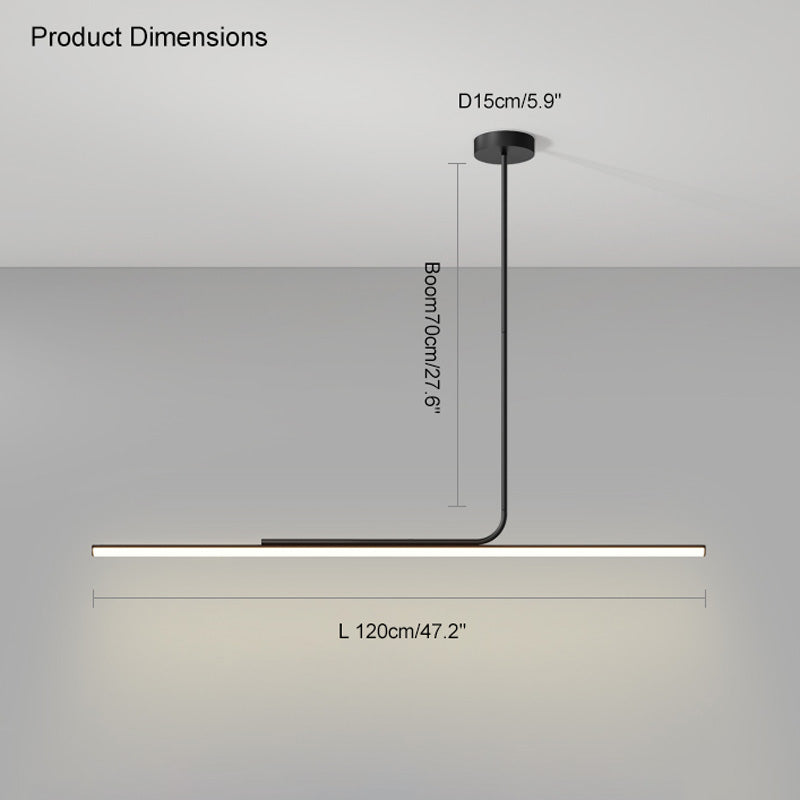 Diff Off Center Tube Linear Pendant Light-DF2029