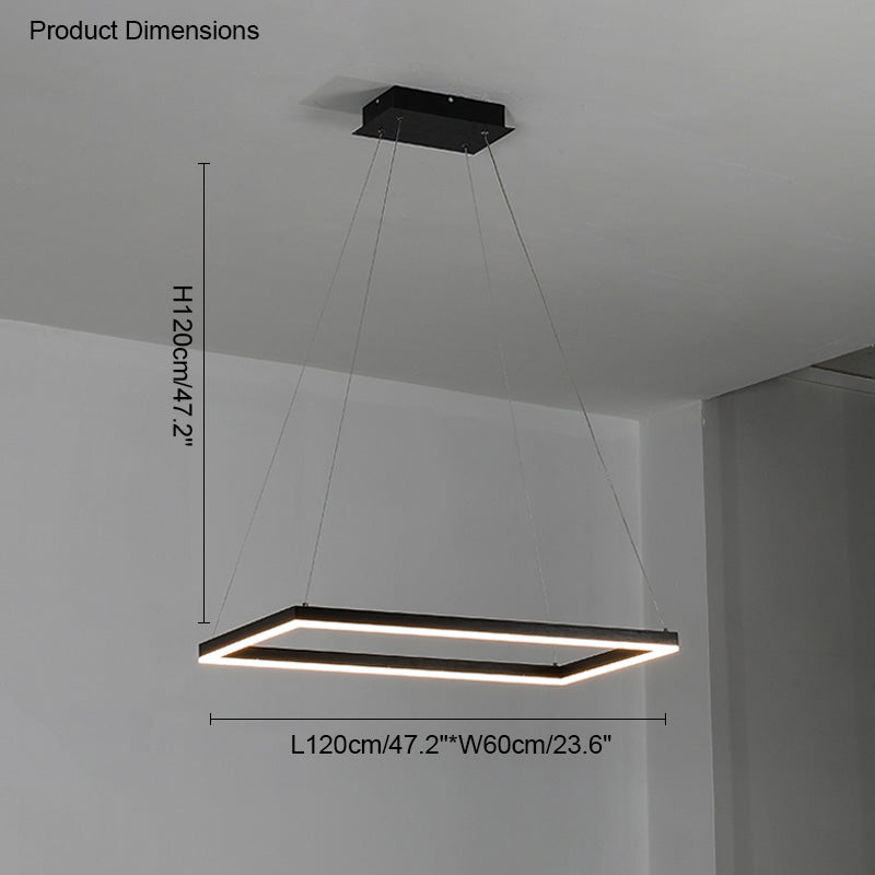 Diff Tiered Rectangular Chandelier-DF2120
