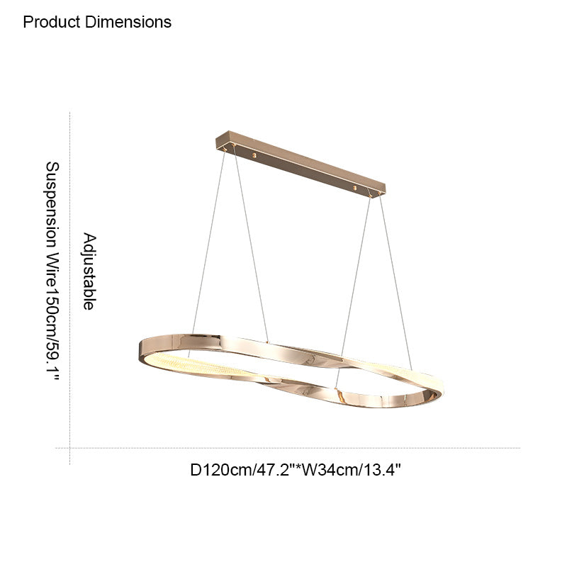 Diff Möbius Circular LED Chandelier-DF2128