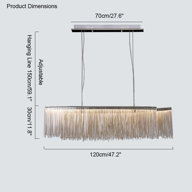 Diff Tassel Round/Linear Chandelier-DF2062