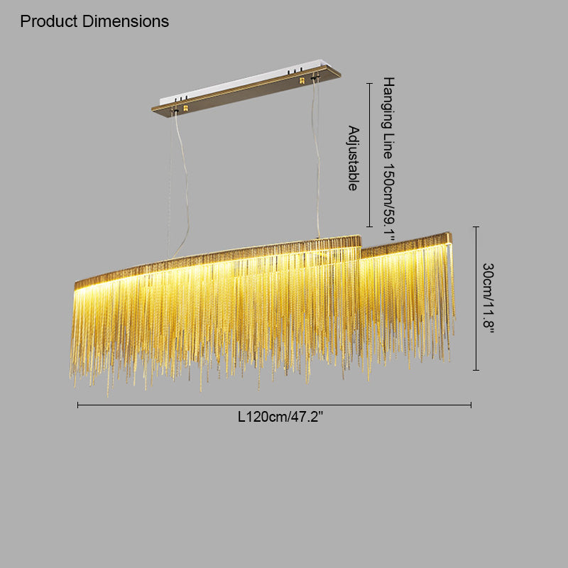 Diff Tassel Round/Linear Chandelier-DF2062