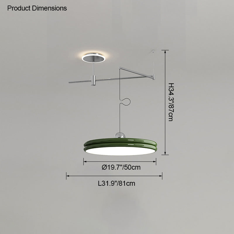 Diff Disc Offset Pendant Light-DF2251