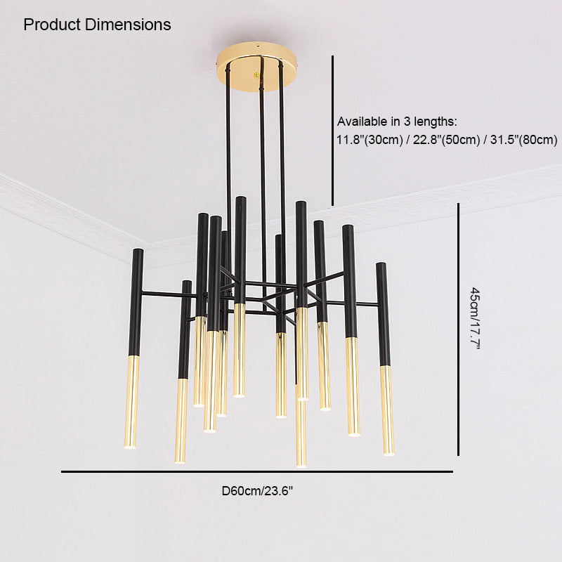 Diff Tube Metal Chandelier-DF2083