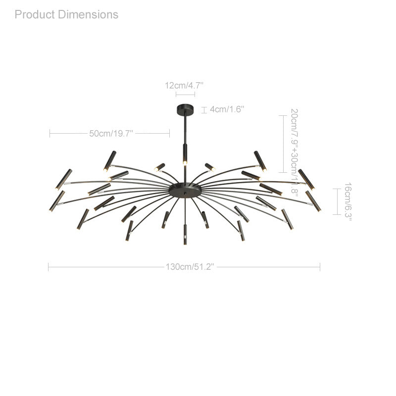 Diff Adjustable Candelabra Chandelier-DF2038