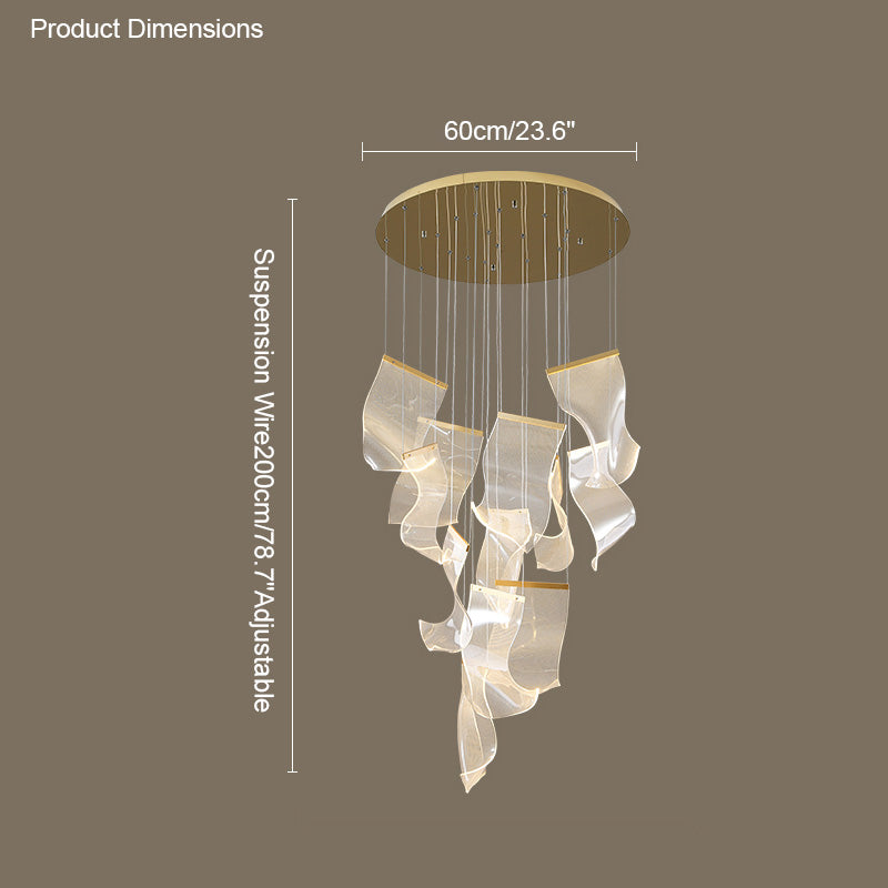 Diff Breeze Dimmable Acrylic Chandelier-DF2158