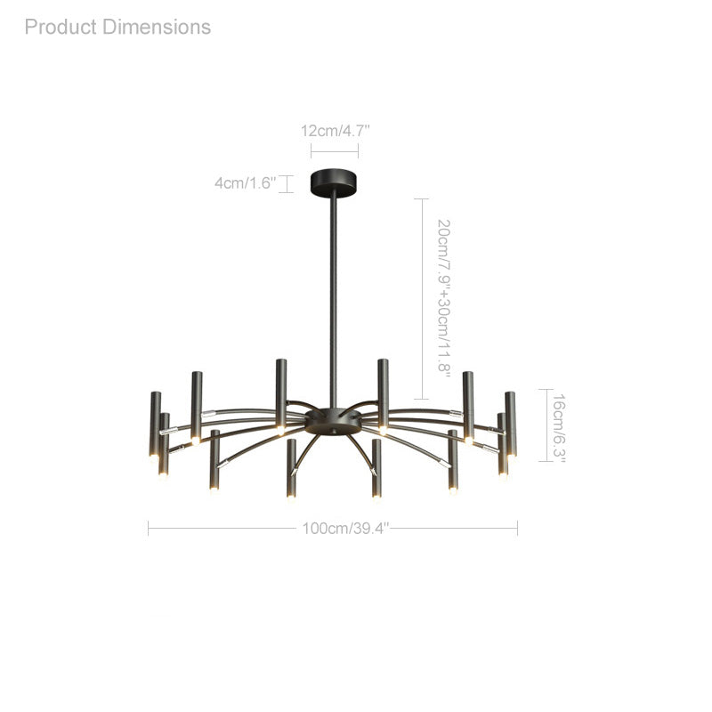 Diff Adjustable Candelabra Chandelier-DF2038
