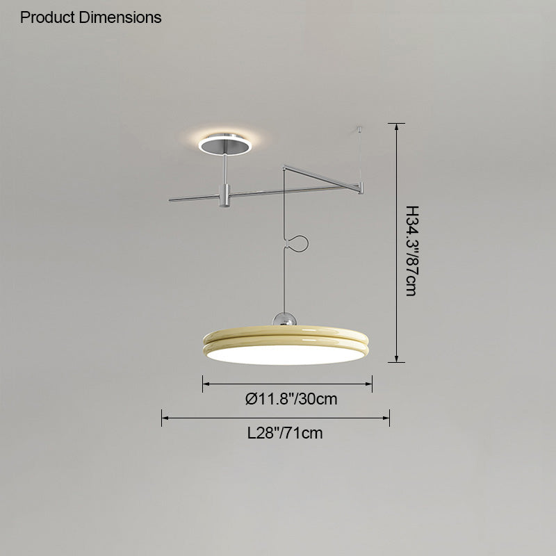 Diff Disc Offset Pendant Light-DF2251