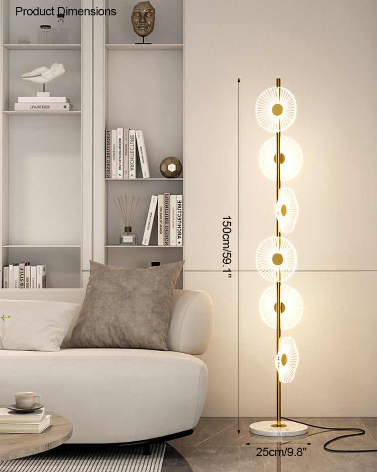 Diff Multi-light Dimmable Floor Lamp with Remote-DF7075