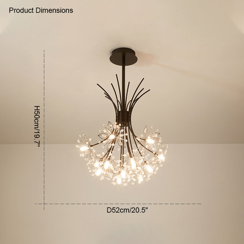 Diff Gypsophila Bouquet Crystal Flower Chandelier-DF2077
