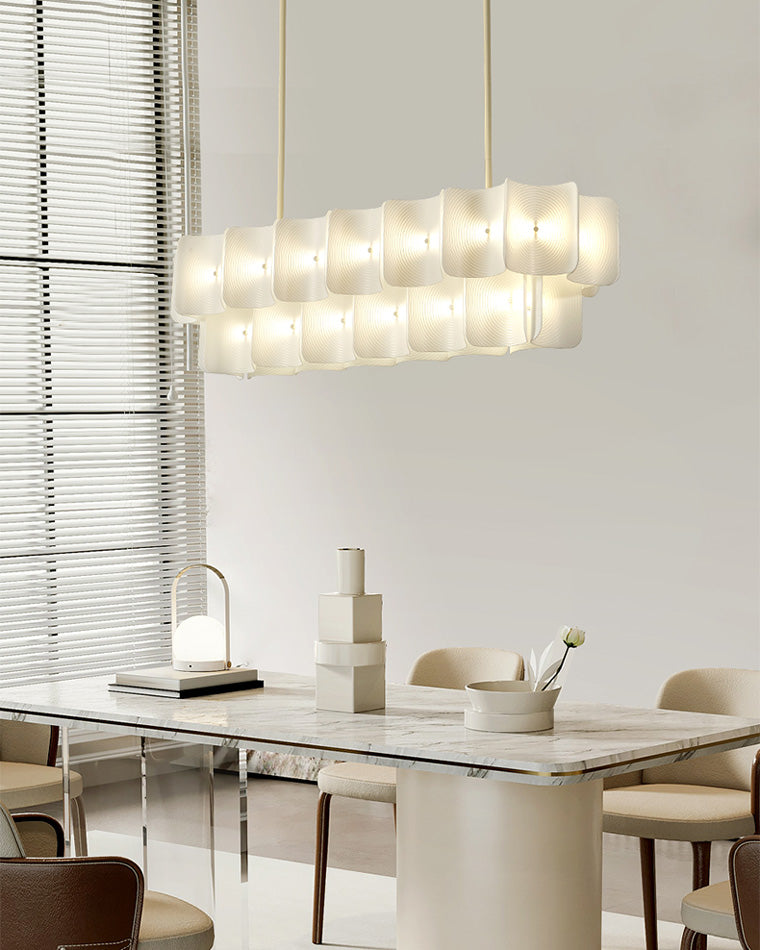 Diff White Tiered Acrylic Chandelier-DF2314