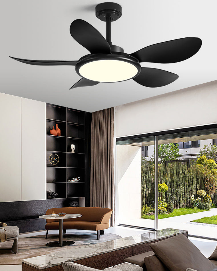 Diff 42" Wood Grain Ceiling Fan with Dimmable Light-DF5003