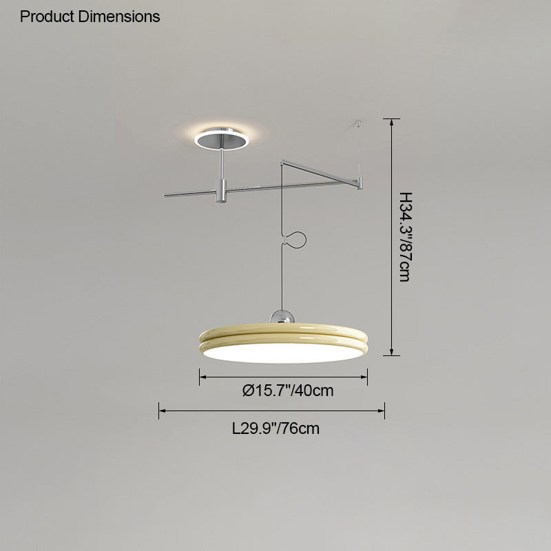 Diff Disc Offset Pendant Light-DF2251