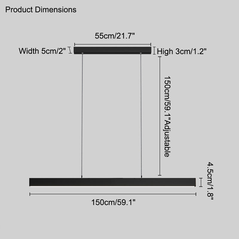 Diff Linear Pendant Light-DF2010