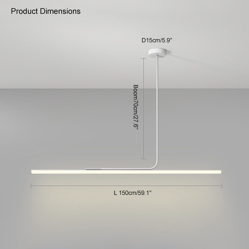Diff Off Center Tube Linear Pendant Light-DF2029