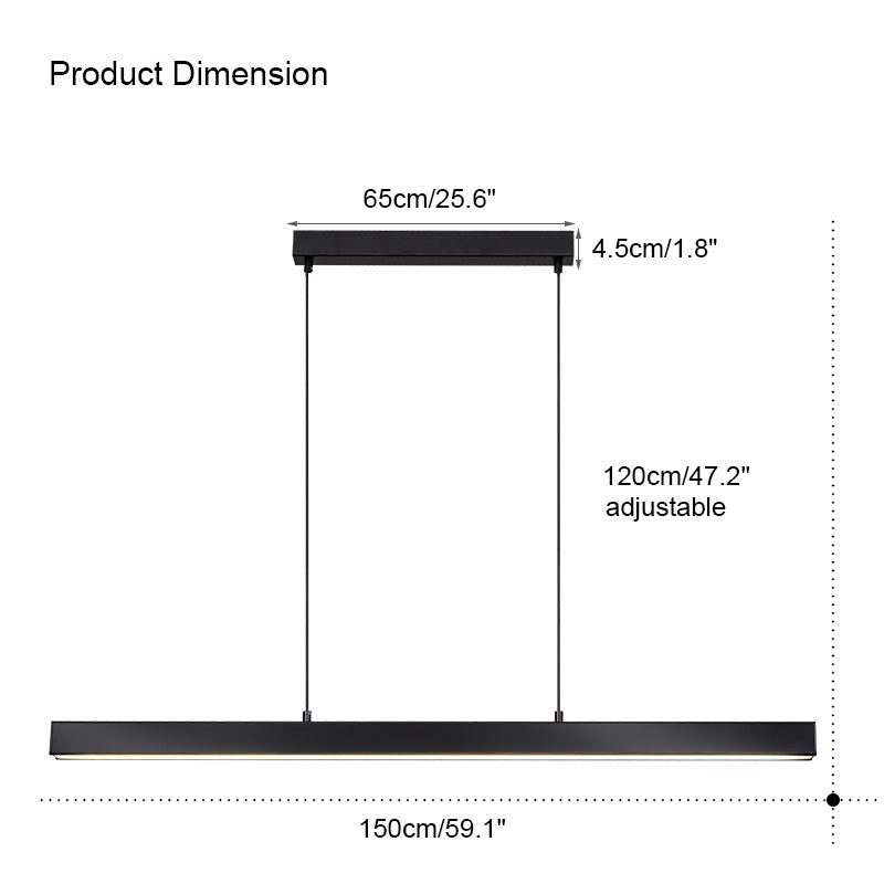 Diff Wireless Linear Pendant Light for Kitchen-DF2002