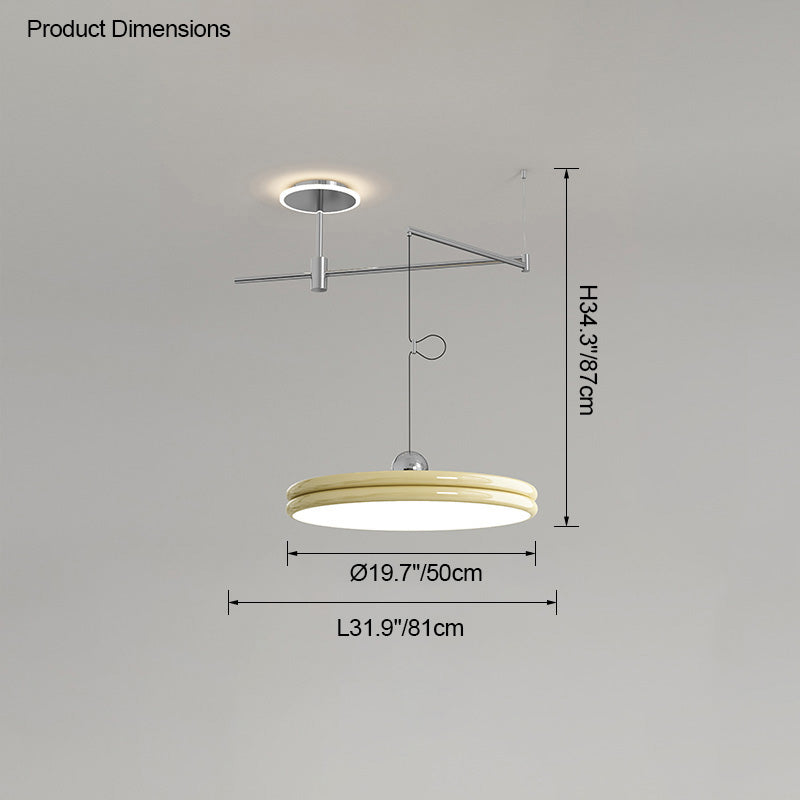Diff Disc Offset Pendant Light-DF2251