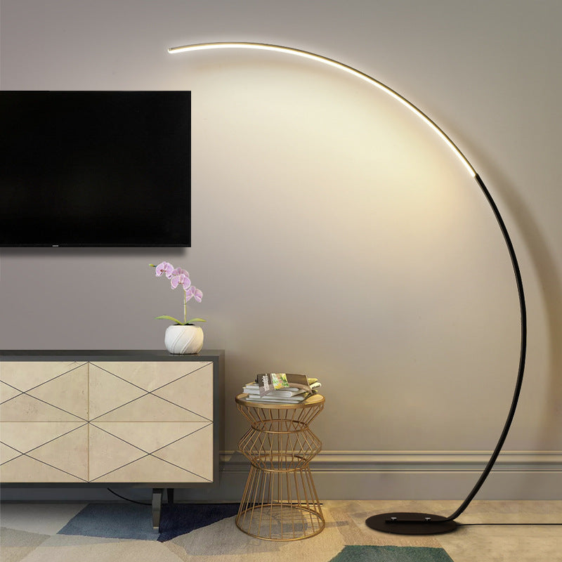 Diff Crescent Arc LED Floor Lamp-DF7001