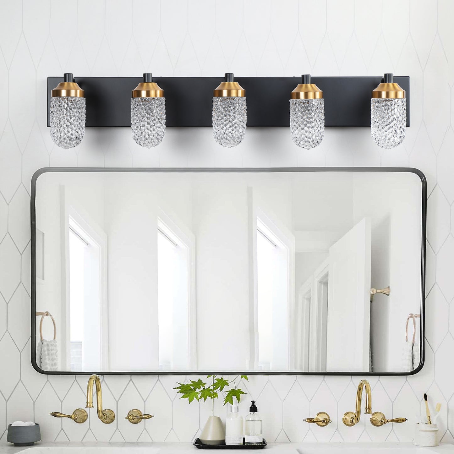 Vanity Lights With 5 LED Bulbs For Bathroom Lighting-DG2047