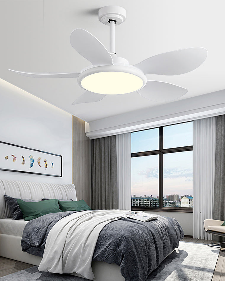 Diff 42" Wood Grain Ceiling Fan with Dimmable Light-DF5003
