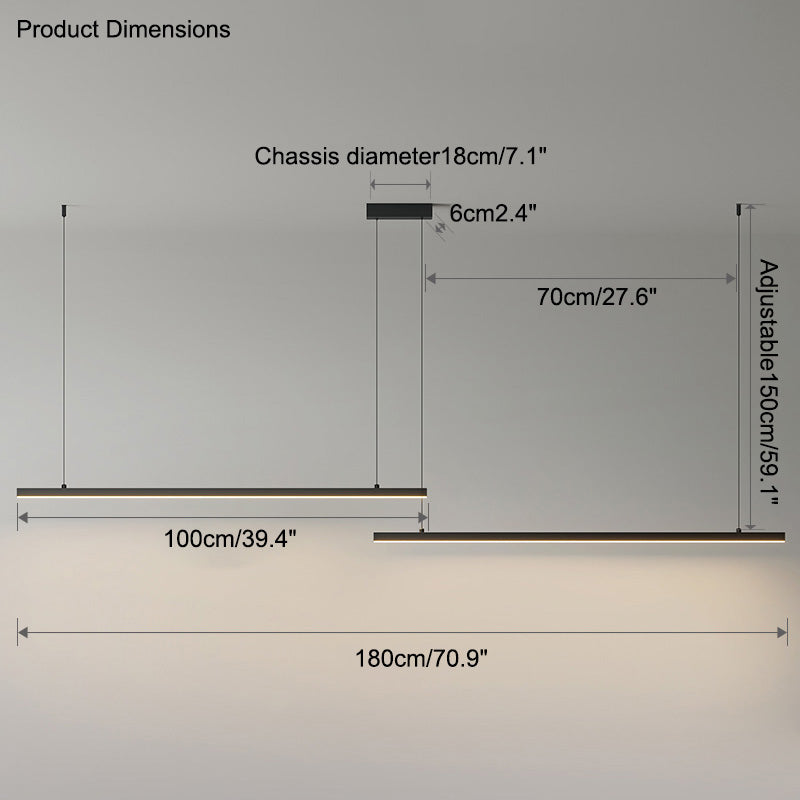 Diff Linear Pendant Light-DF2011