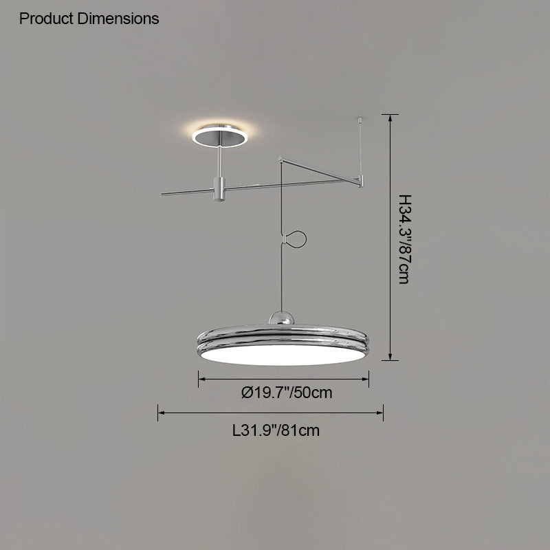 Diff Disc Offset Pendant Light-DF2251