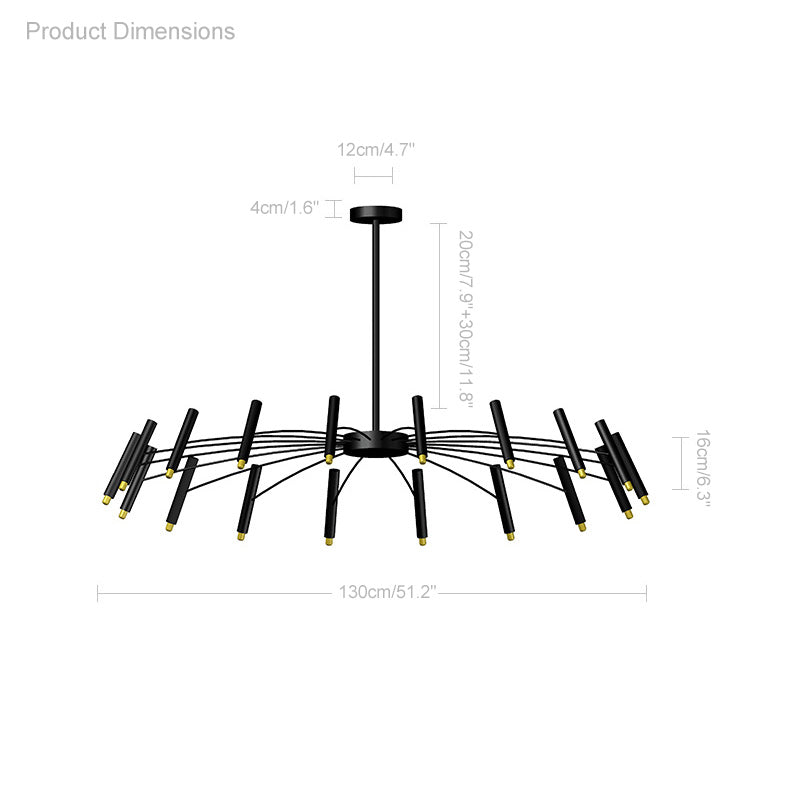 Diff Adjustable Candelabra Chandelier-DF2038