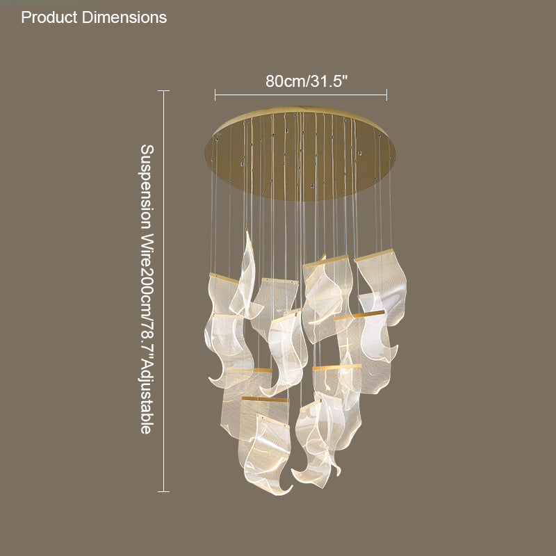 Diff Breeze Dimmable Acrylic Chandelier-DF2158