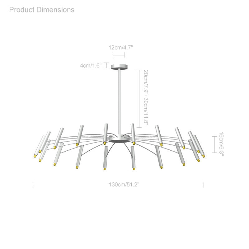 Diff Adjustable Candelabra Chandelier-DF2038