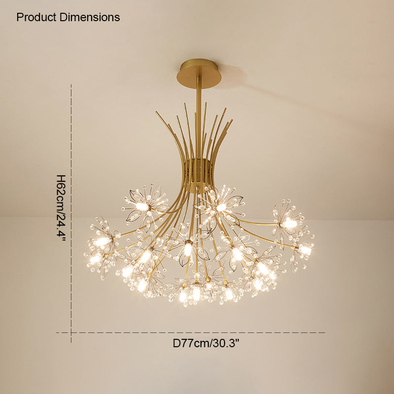 Diff Gypsophila Bouquet Crystal Flower Chandelier-DF2077