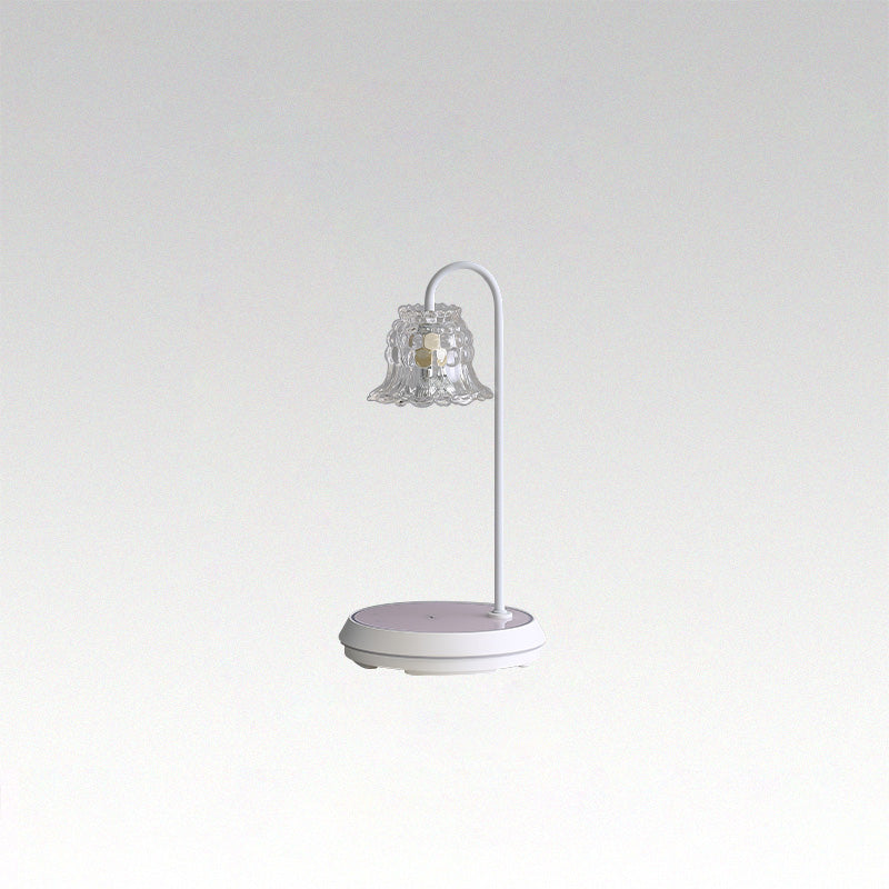 Diff Dimmable Touch Small Glass Table Lamp with Wireless Charger-DF8046