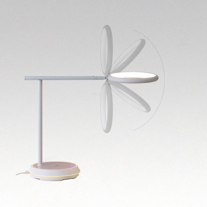 Diff Dimmable Touch Round Desk Lamp with Wireless Charger-DF8042