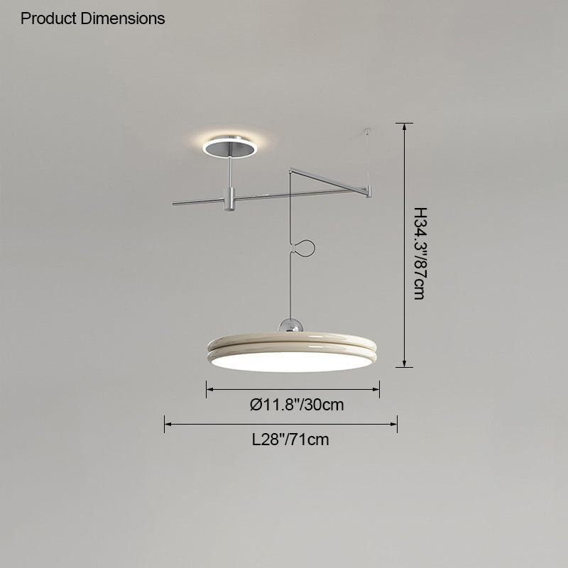 Diff Disc Offset Pendant Light-DF2251