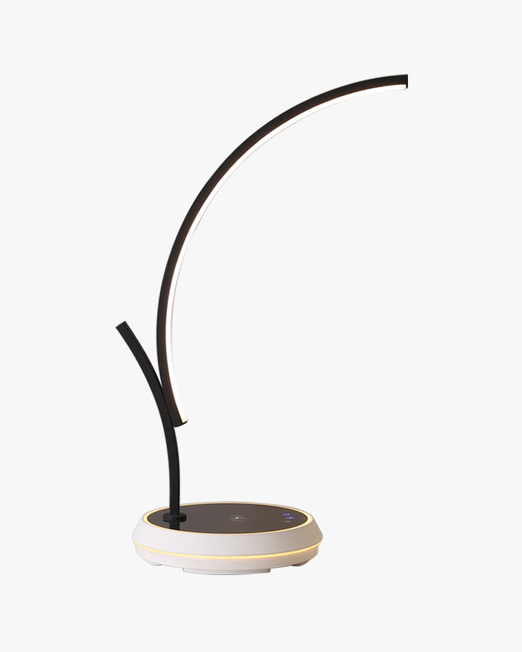 Diff Dimmable Touch Arc Desk Lamp with Wireless Charger-DF8041