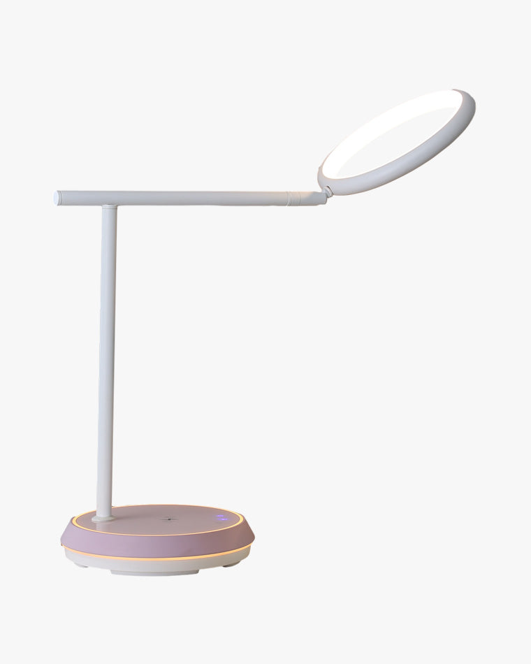 Diff Dimmable Touch Round Desk Lamp with Wireless Charger-DF8042
