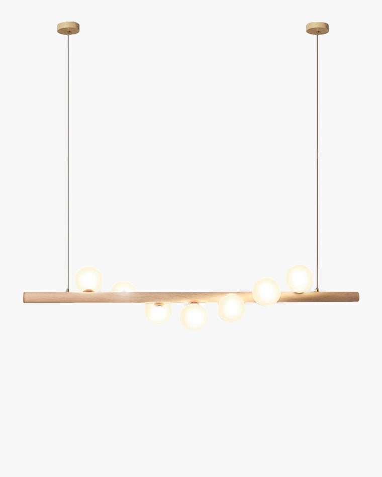 Diff Wood Linear Globe Pendant Chandelier-DF2055