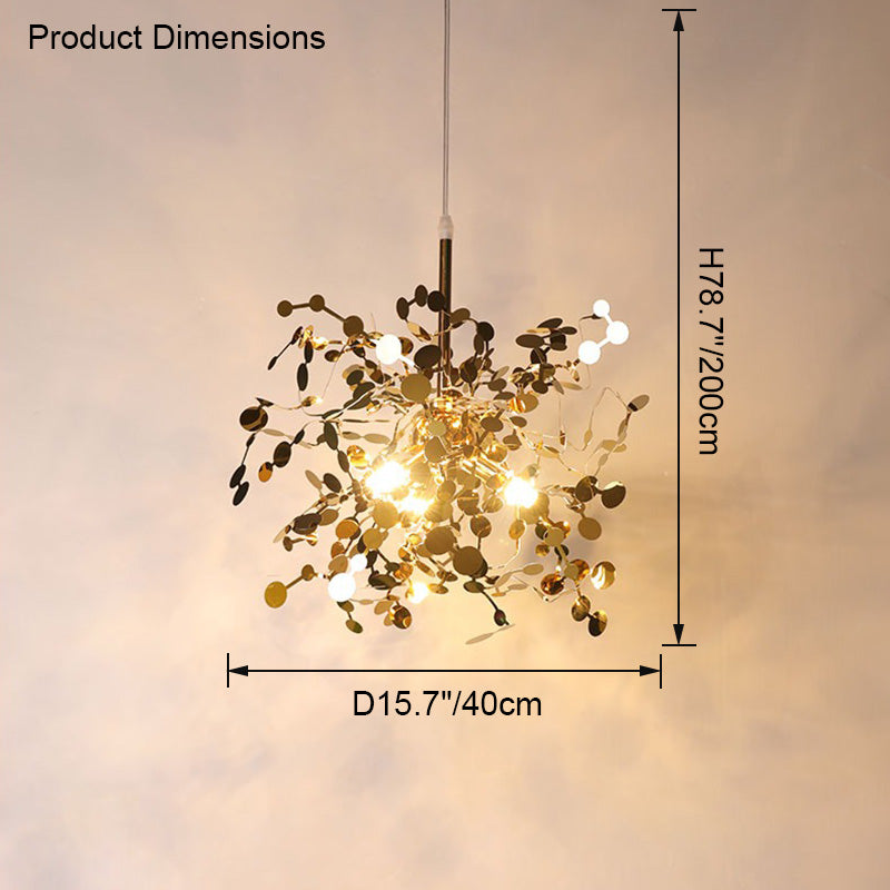 Diff Argent/Gold Cloud Multi Pendant Chandelier-DF2042