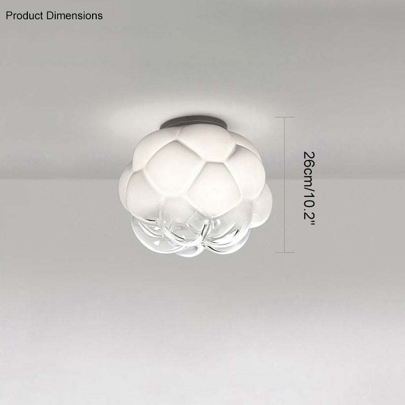 Diff Cloud Milk Blown Glass Ceiling Light-DF1036