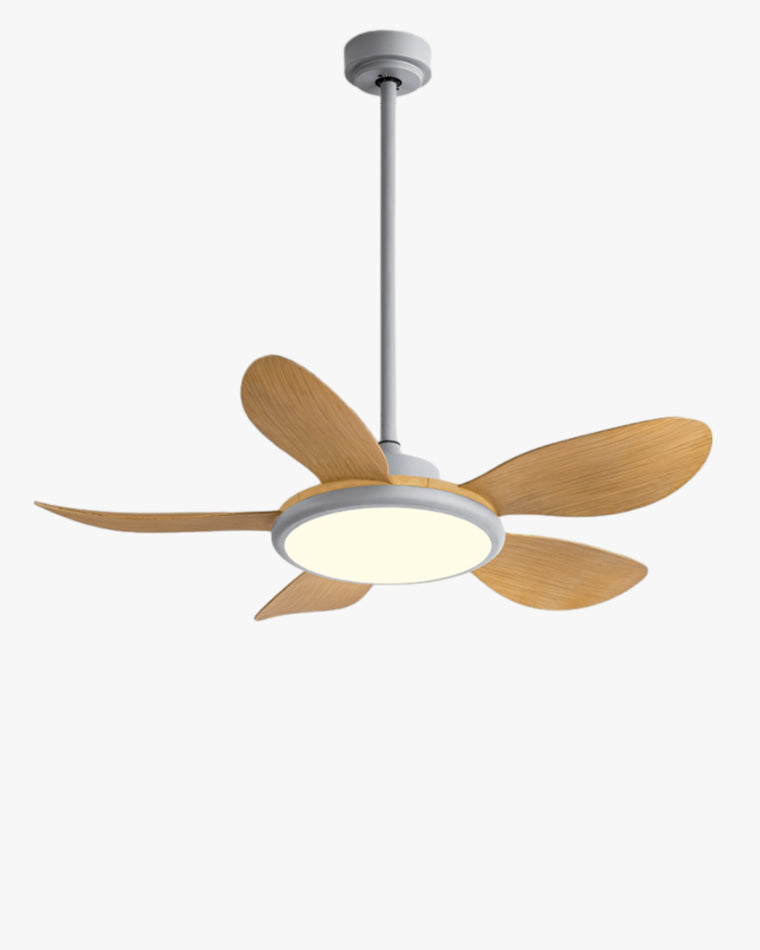 Diff 42" Wood Grain Ceiling Fan with Dimmable Light-DF5003