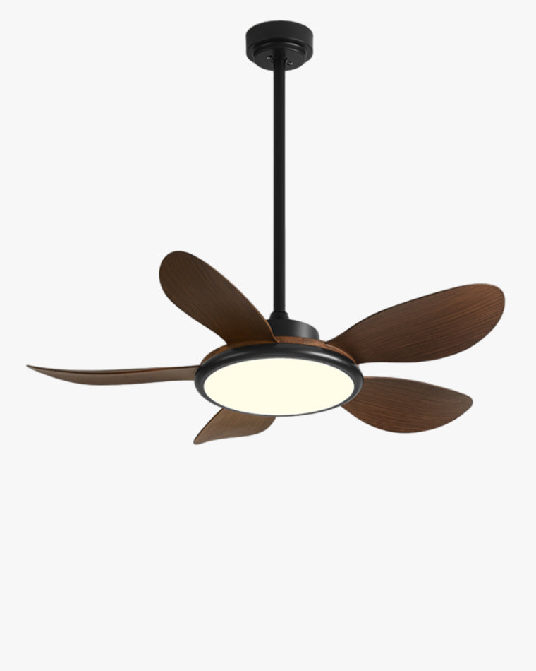Diff 42" Wood Grain Ceiling Fan with Dimmable Light-DF5003