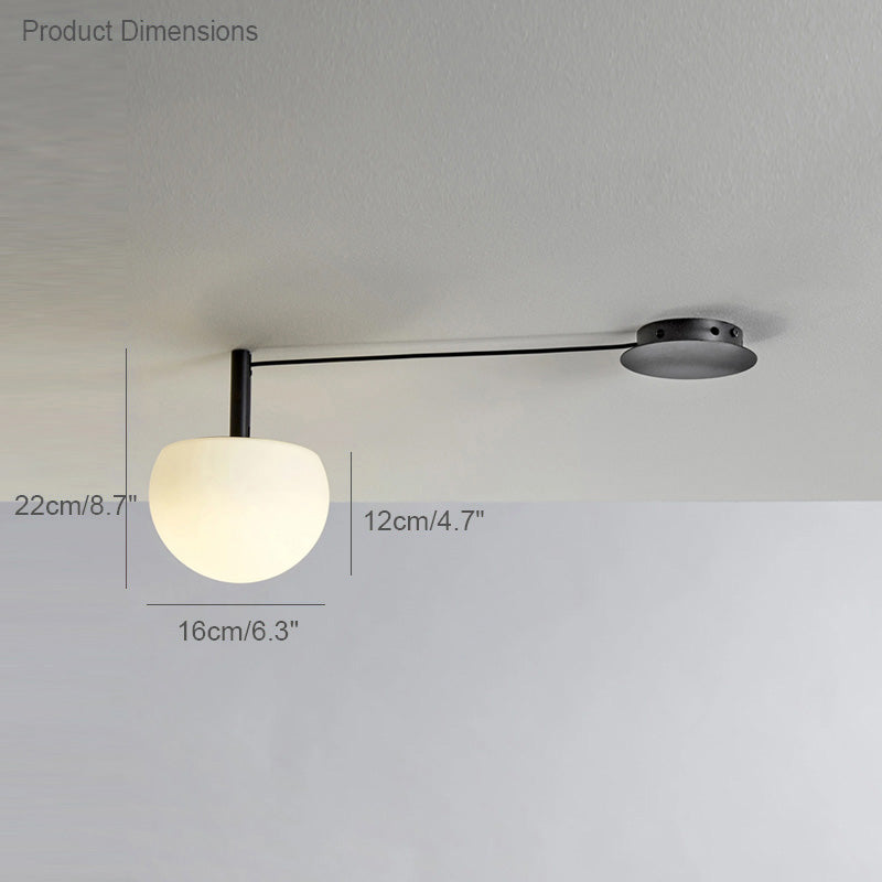 Diff Custom Frosted Glass Globe Ceiling Light-DF1029